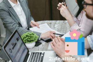 a woman holding a contract